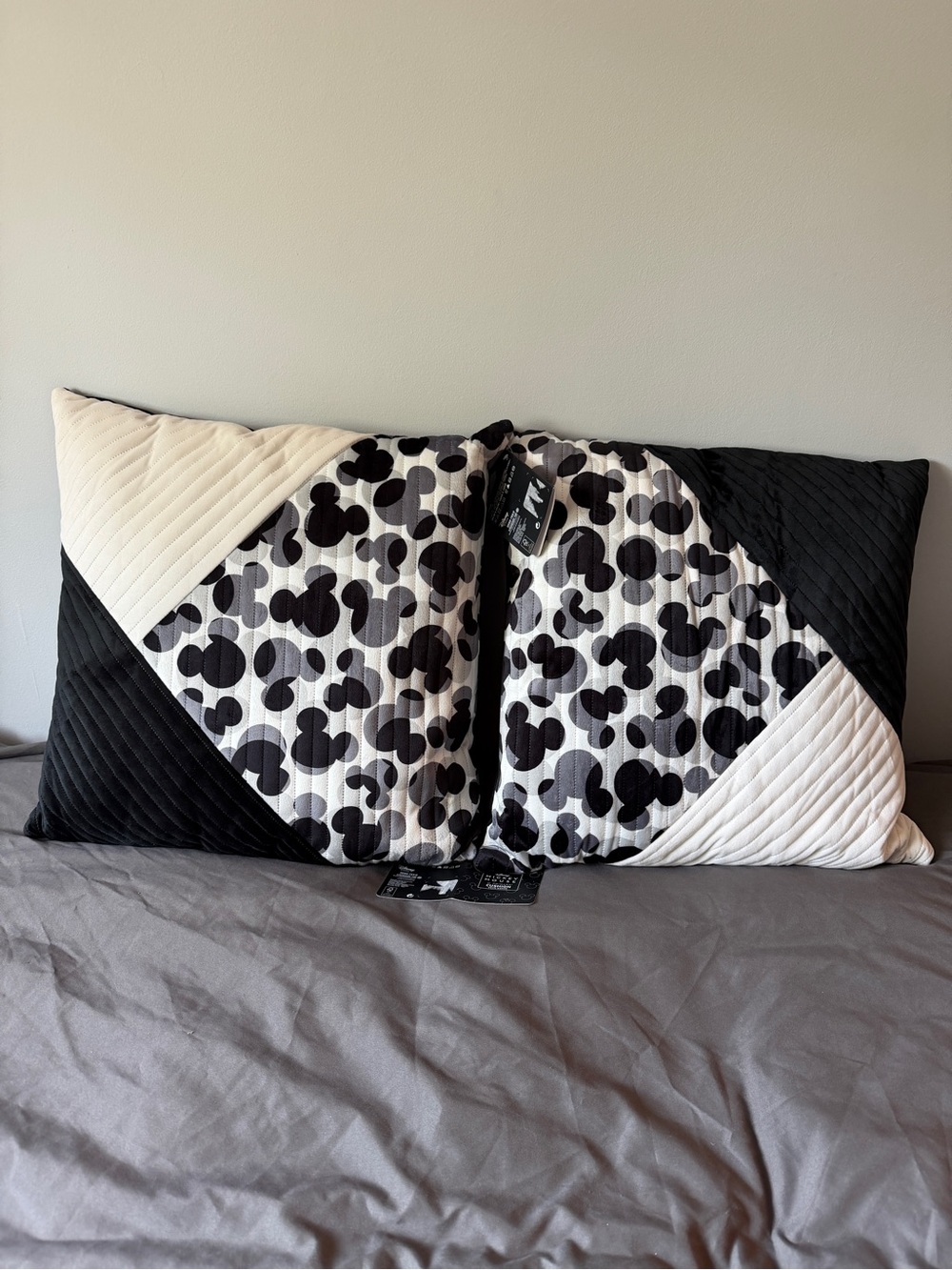 Disney Black and White Mickey Mouse Throw Pillows